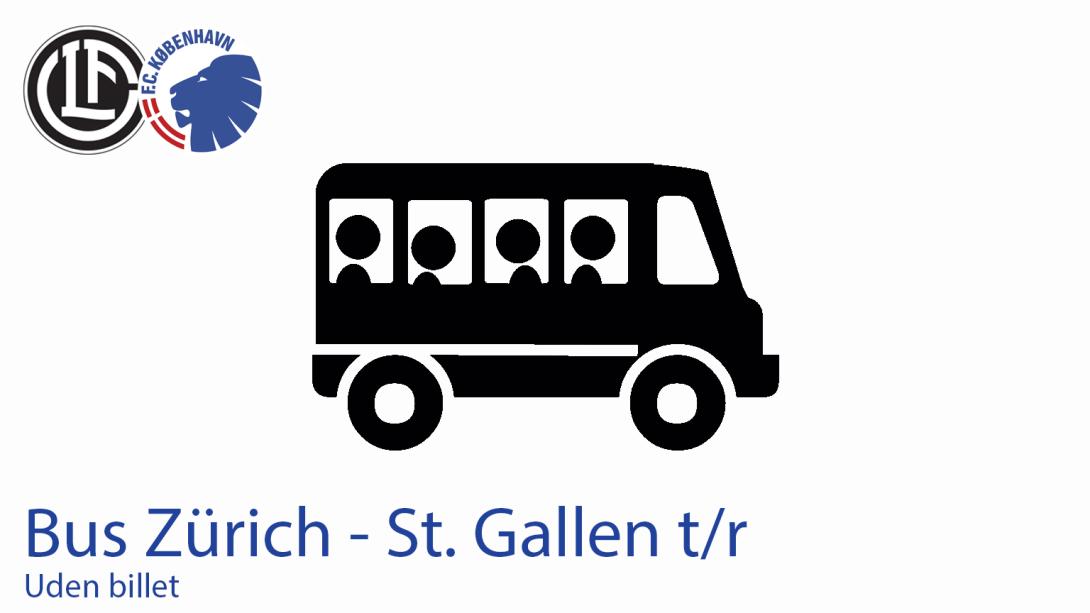 Bustransport Zürich - St. Gallen -UDSOLGT