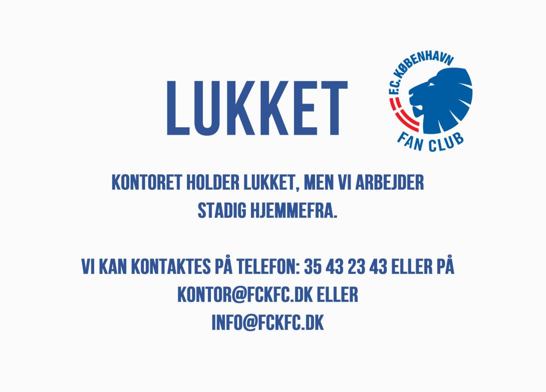 Kontoret holder lukket