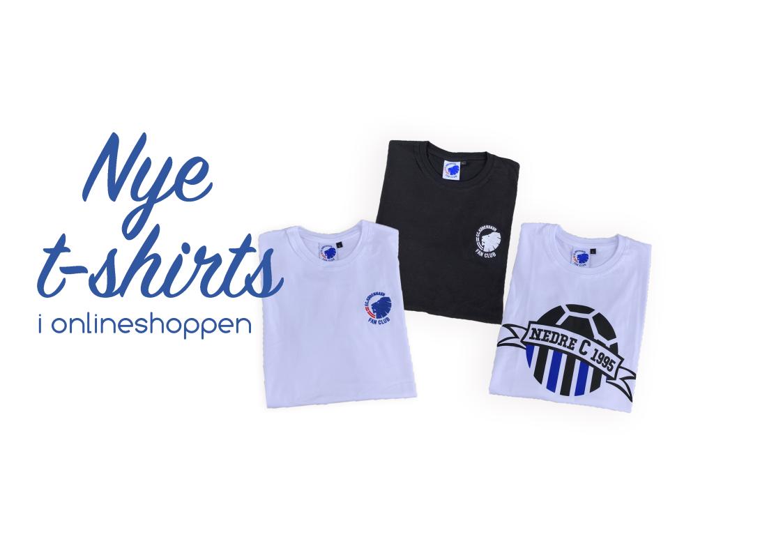 Nye t-shirts i onlineshoppen